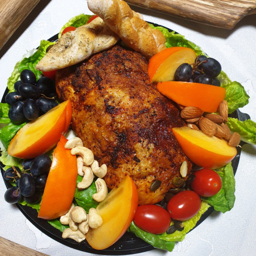 Kurczak w całości z warzywami